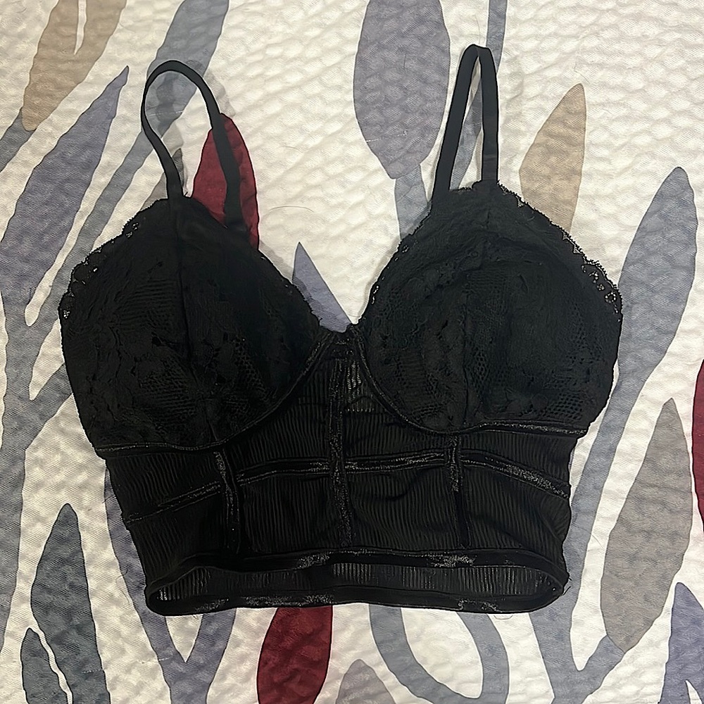 Medium Black Corset Top